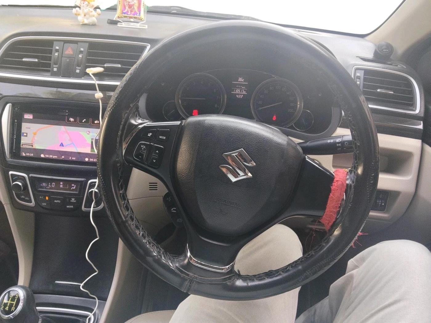 2017 Maruti Ciaz ALPHA 1.4 PETROL, Petrol, Manual, 1,10,517 km, interior