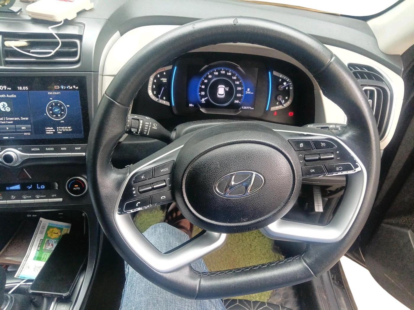 2022 Hyundai Creta SX 1.5 DIESEL, Diesel, Manual, 1,25,771 km, interior