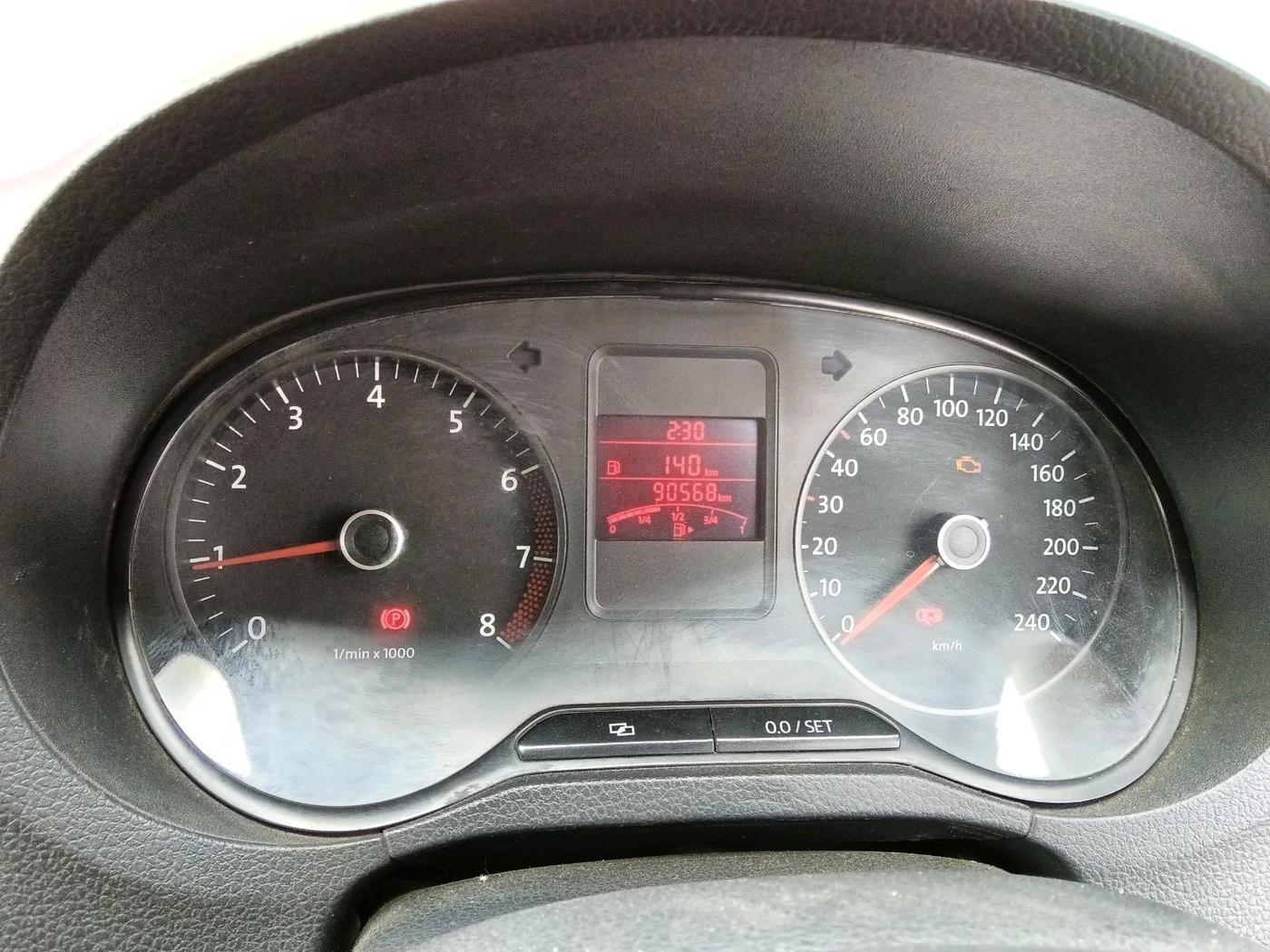 2012 Volkswagen Polo TRENDLINE 1.2L PETROL, Petrol, Manual, 90,568 km, interior
