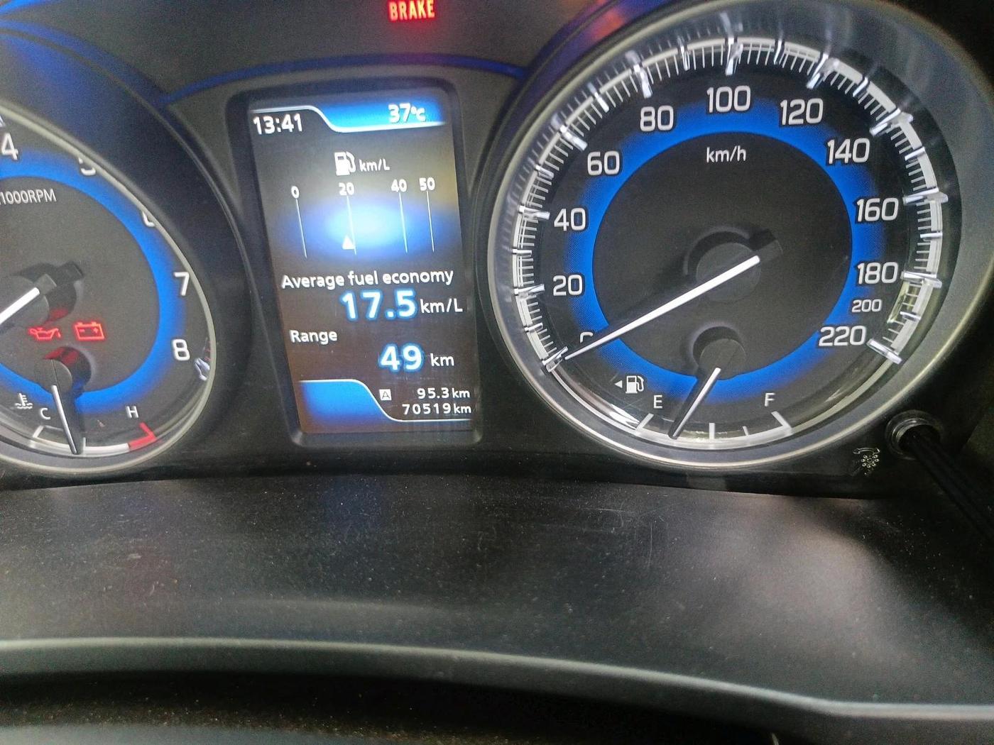 2017 Maruti Baleno RS 1.0 PETROL, Petrol, Manual, 70,519 km, interior