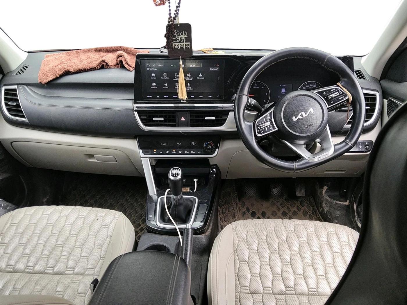 2022 KIA SELTOS HTX DIESEL 1.5, Diesel, Manual, 1,13,452 km, interior