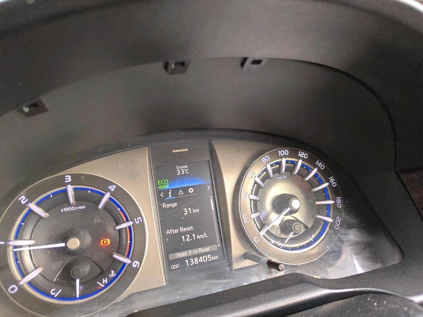 2018 Toyota Innova Crysta 2.4 ZX 7 STR, Diesel, Manual, 1,38,405 km, interior