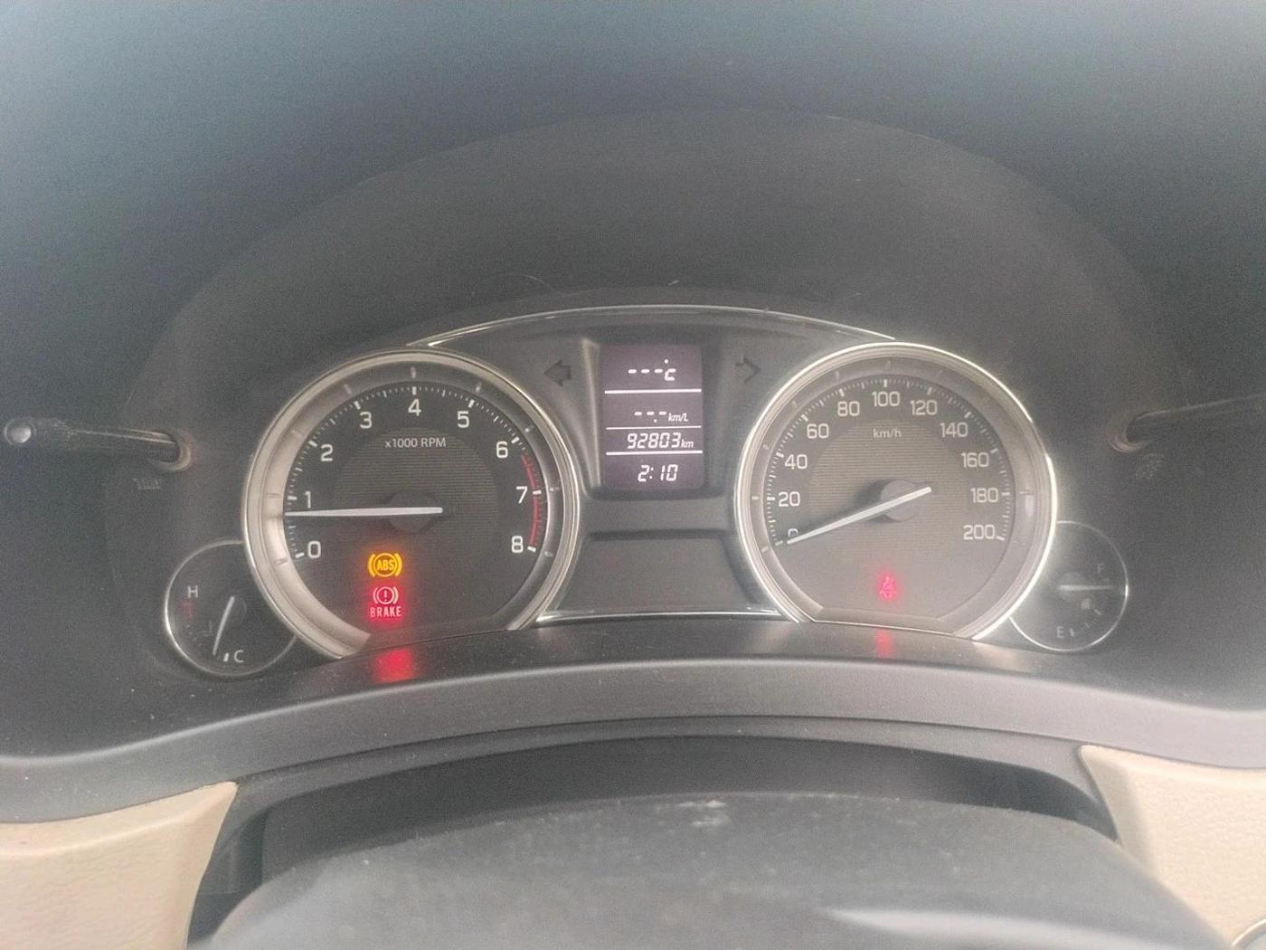 2016 Maruti Ciaz ZXI+, CNG, Manual, 92,803 km, interior