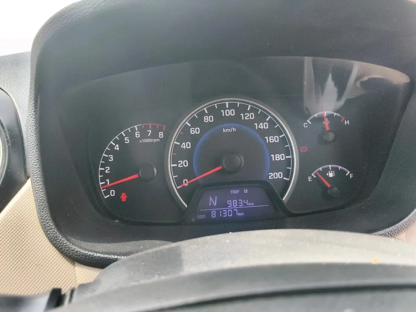 2017 Hyundai Grand i10 SPORTZ AT 1.2 KAPPA VTVT, Petrol, Automatic, 81,307 km, interior