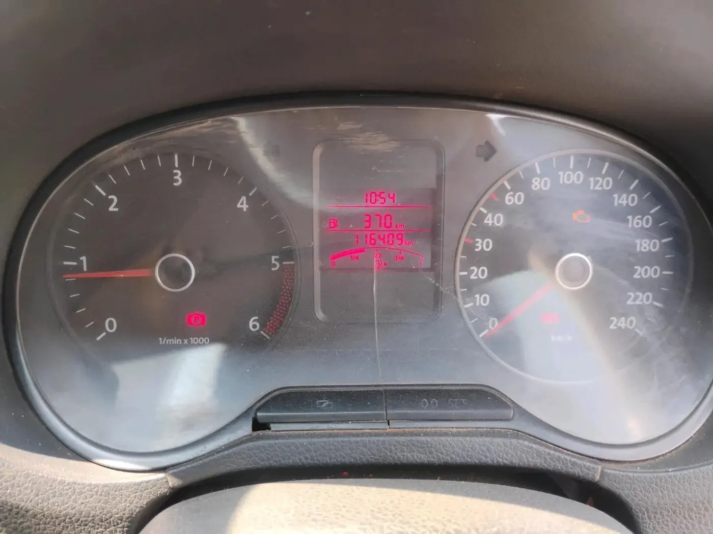 2012 Volkswagen Polo TRENDLINE 1.2L DIESEL, Diesel, Manual, 1,17,500 km, interior