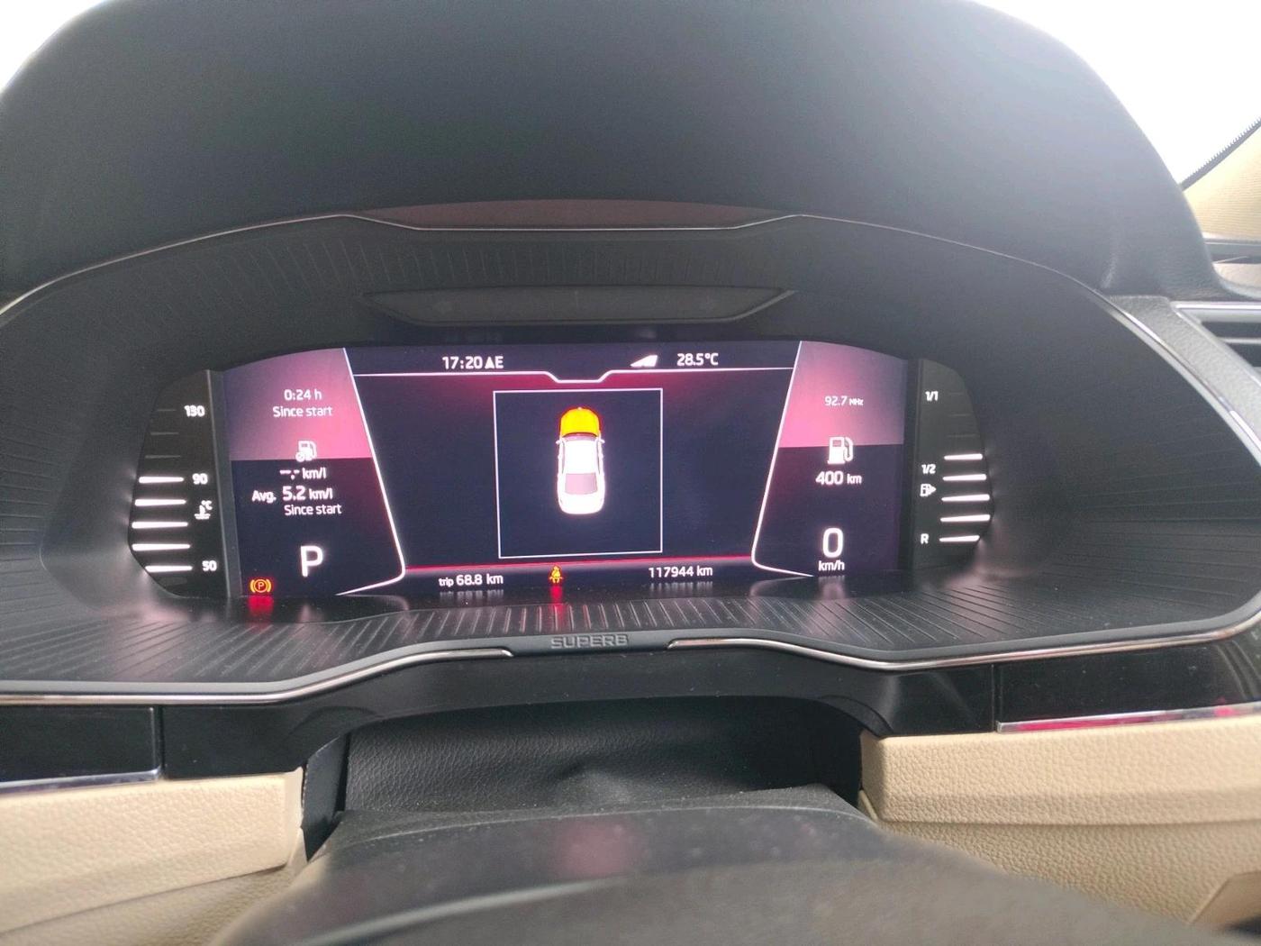 2020 Skoda Superb L&K 2.0 TSI AT, Petrol, Automatic, 1,17,944 km, interior