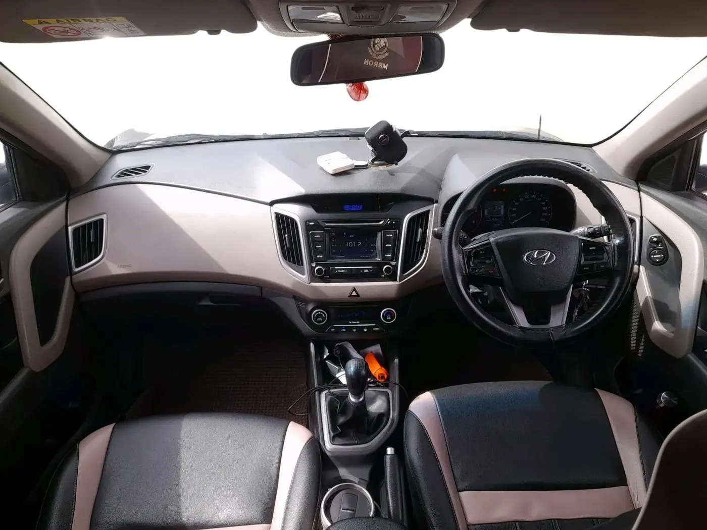 2017 Hyundai Creta SX 1.6 DIESEL, Diesel, Manual, 1,28,087 km, interior