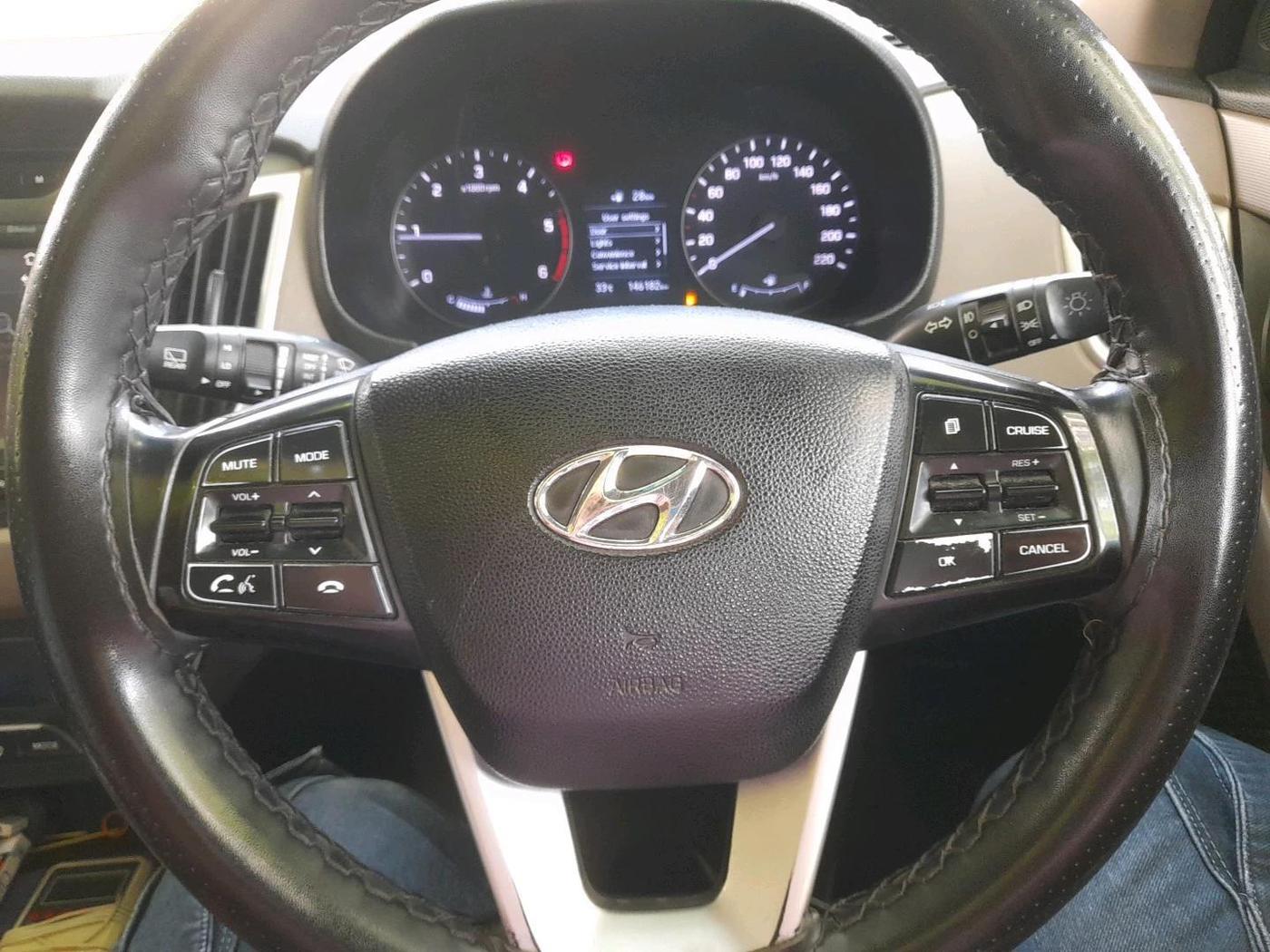 2018 Hyundai Creta SX (O) 1.6 DIESEL, Diesel, Manual, 1,46,182 km, interior