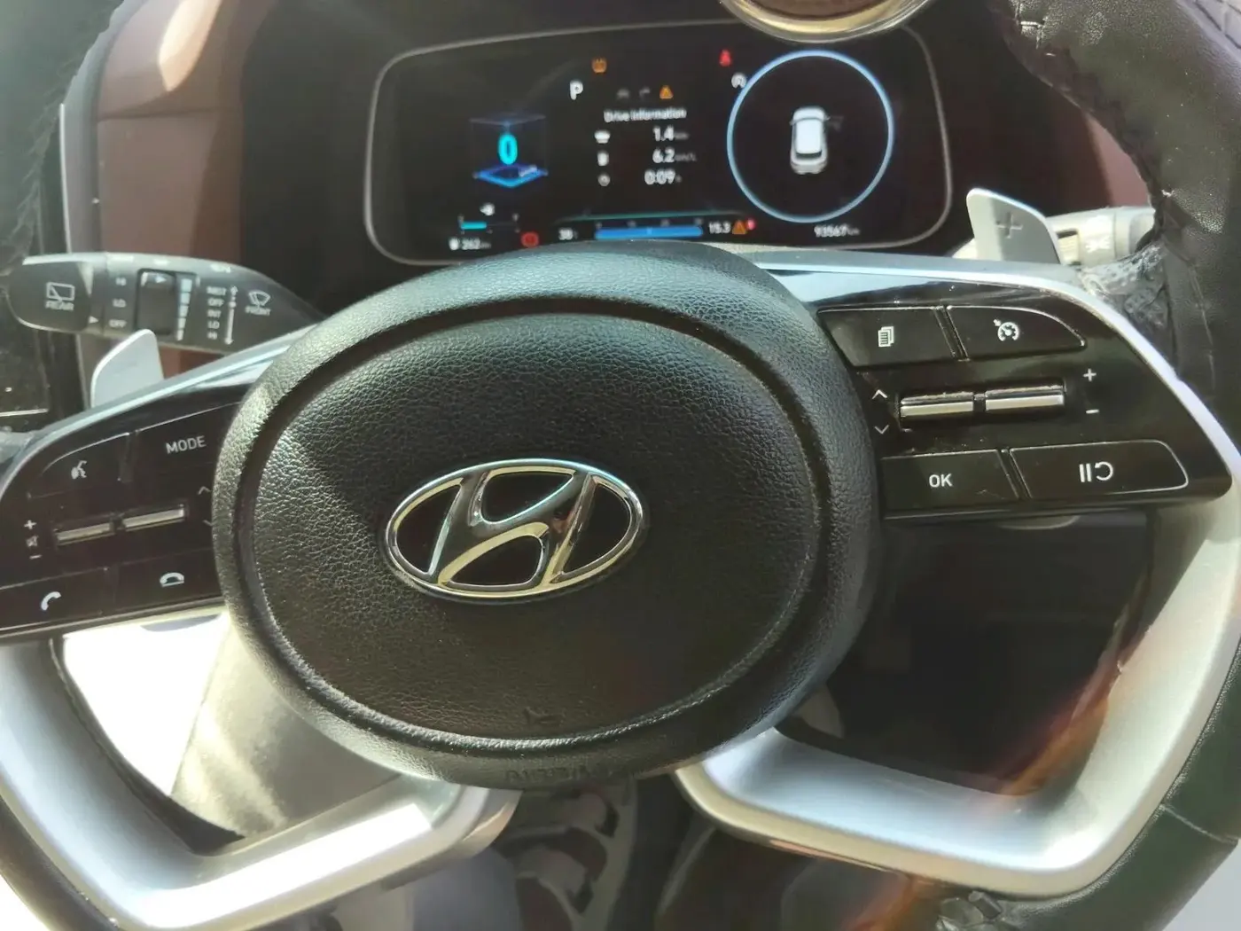 2023 Hyundai ALCAZAR PLATINUM(O) 6STR 1.5 AT, Diesel, Automatic, 93,567 km, interior