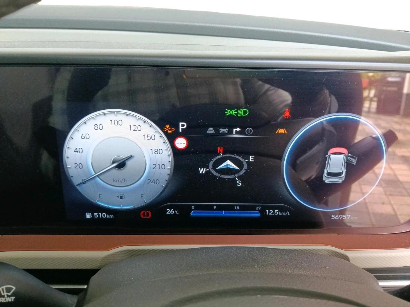 2024 Hyundai Creta SX (O) 1.5 DIESEL AT, Diesel, Automatic, 56,957 km, interior