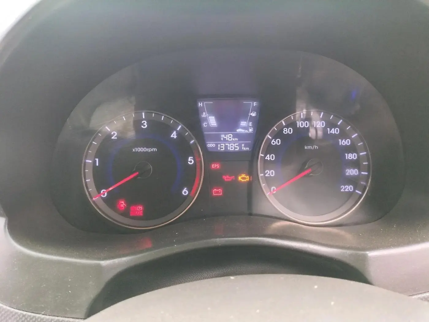 2012 Hyundai Verna FLUIDIC 1.6 CRDI EX, Diesel, Manual, 1,40,000 km, interior