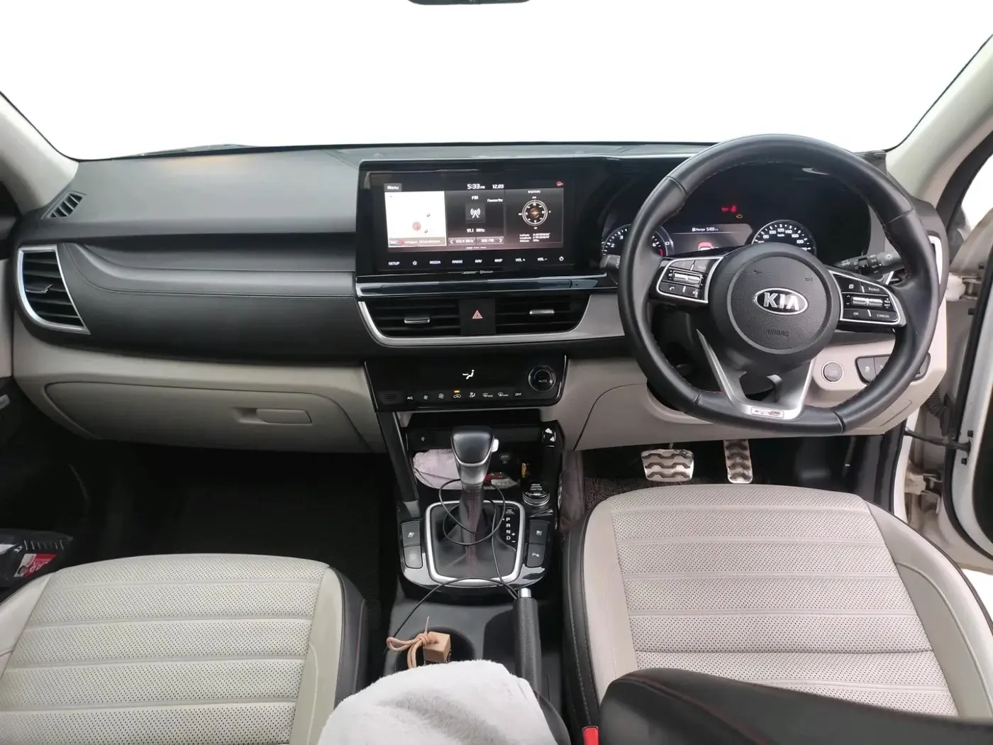 2019 KIA SELTOS GTX PLUS DCT 1.4 PETROL, Petrol, Automatic, 1,25,874 km, interior