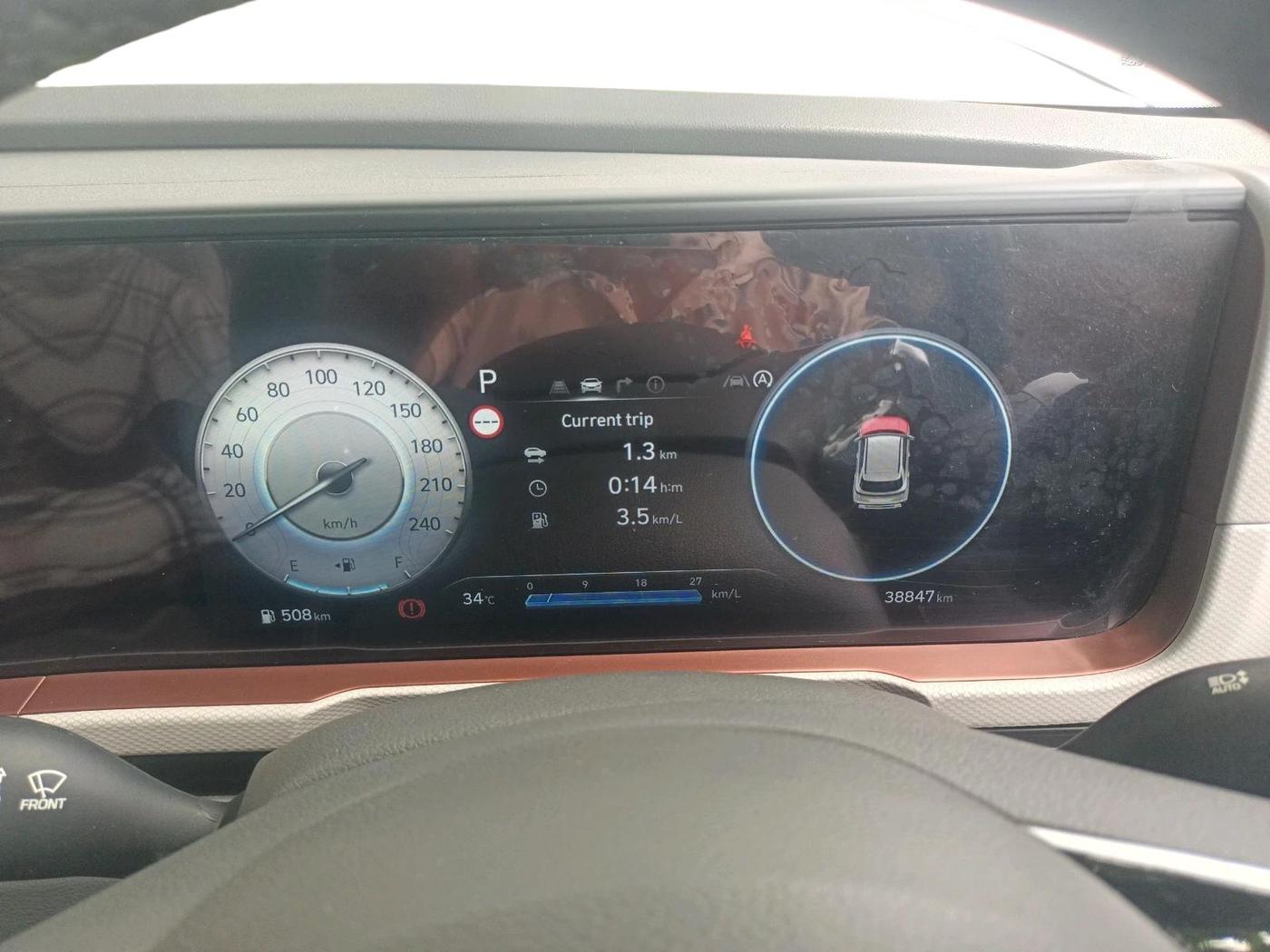 2024 Hyundai Creta Creta SX (O) 1.5 MPI IVT, Petrol, Automatic, 38,847 km, interior