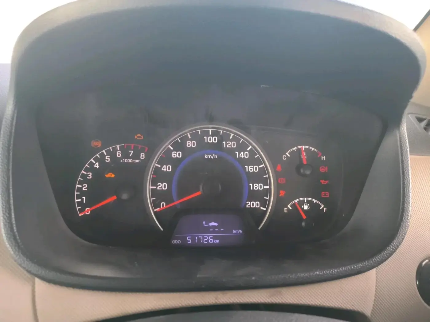 2017 Hyundai Grand i10 ASTA 1.2 KAPPA VTVT, Petrol, Manual, 51,726 km, interior