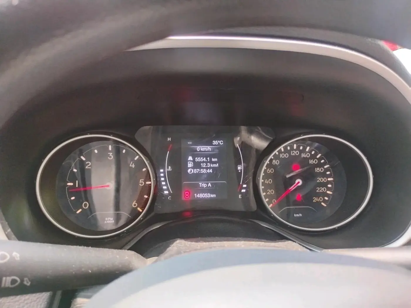 2018 Jeep Compass SPORT 2.0 DIESEL, Diesel, Manual, 1,49,225 km, interior
