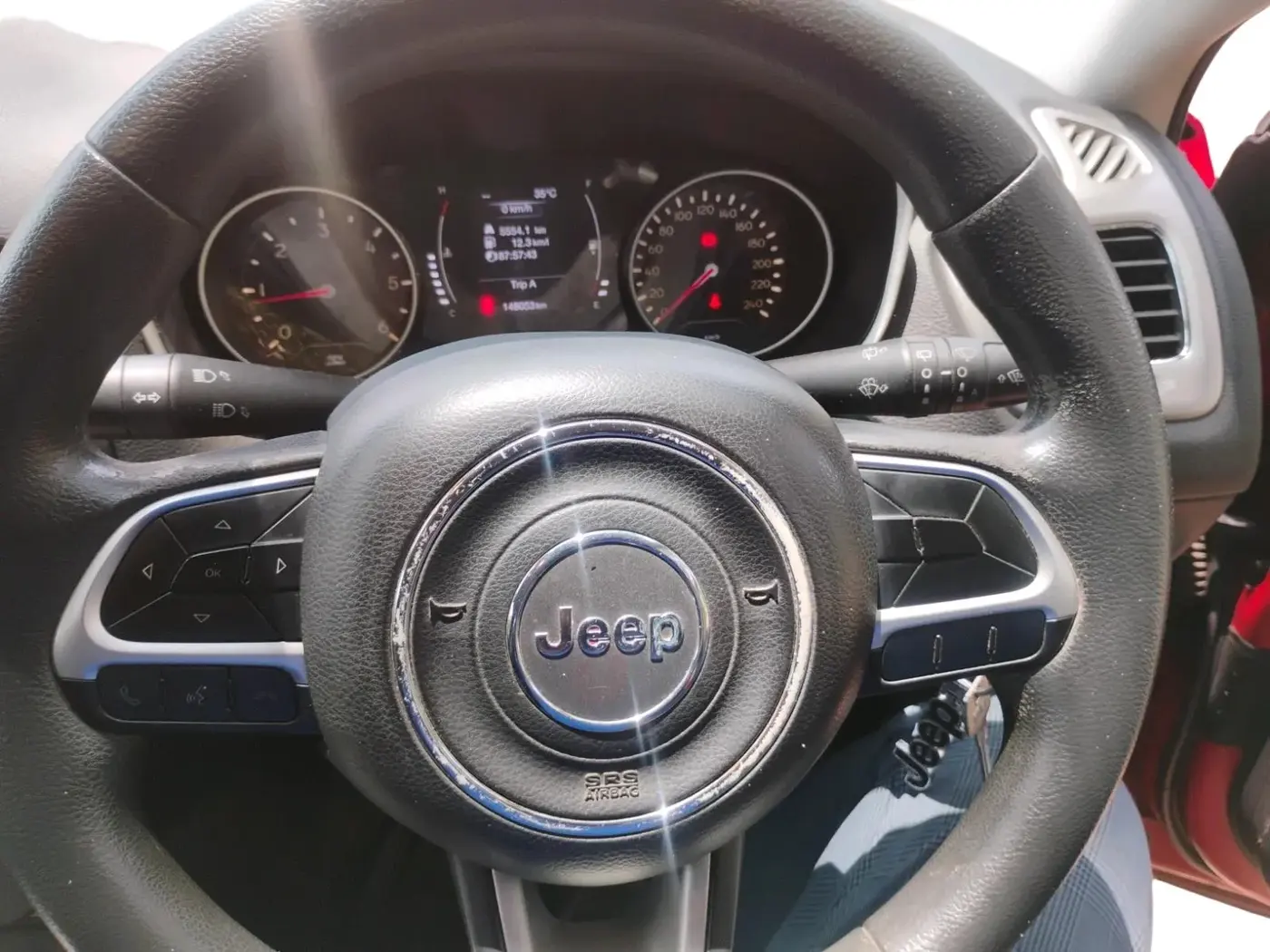 2018 Jeep Compass SPORT 2.0 DIESEL, Diesel, Manual, 1,49,225 km, interior