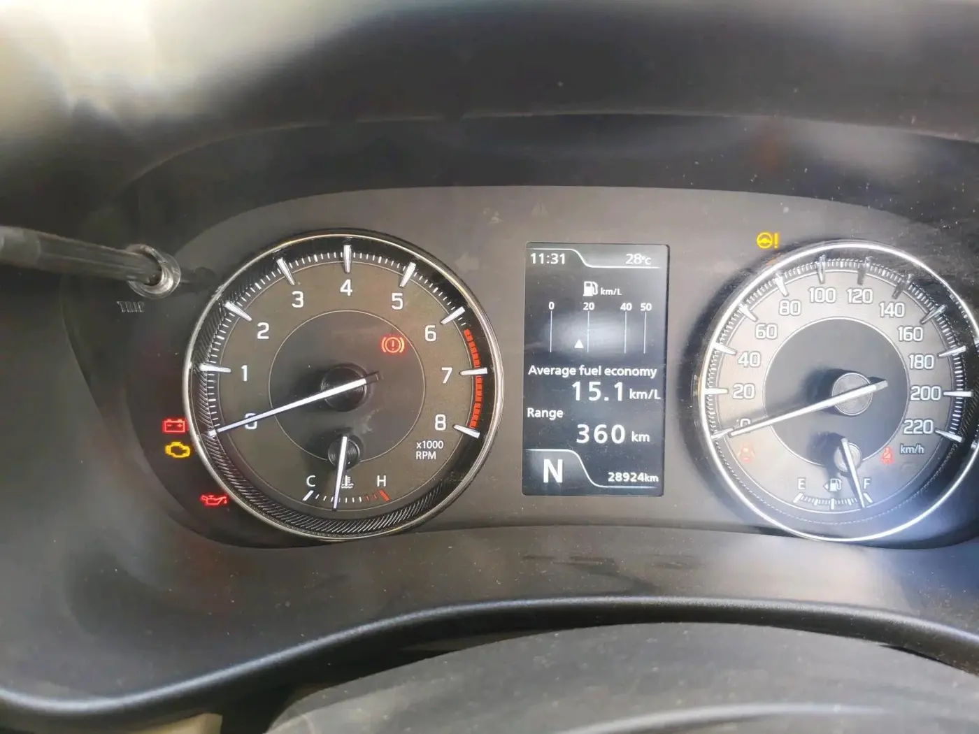 2023 Toyota Glanza G AMT, Petrol, Automatic, 28,924 km, interior