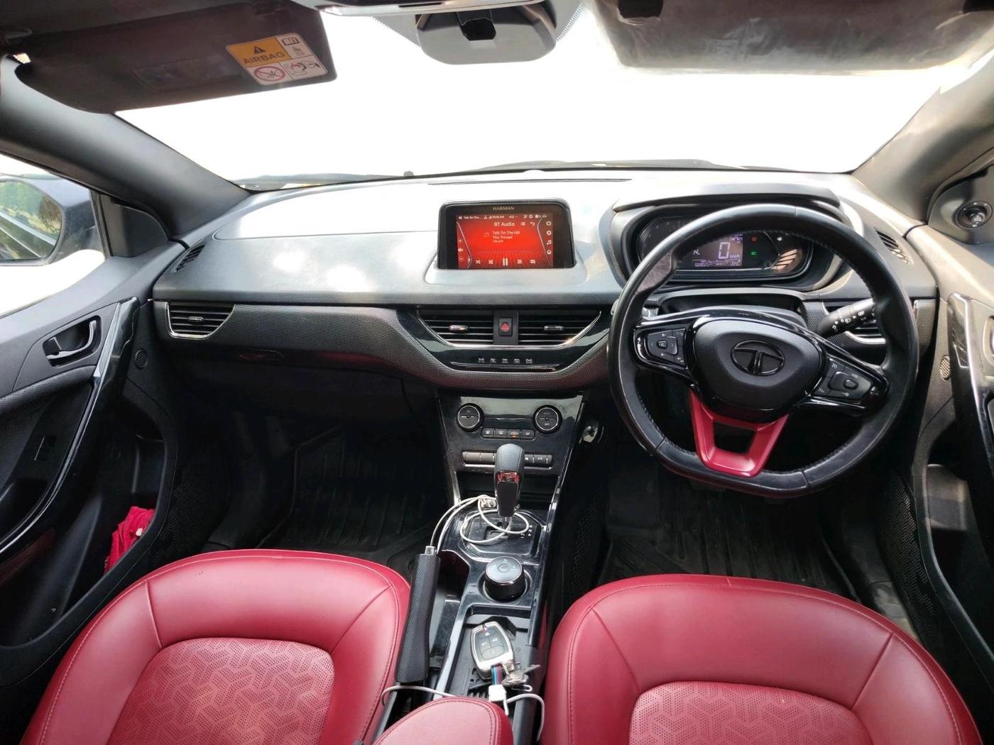 2023 Tata NEXON XZA PLUS LUX SUNROOF RED DARK DIESEL, Diesel, Automatic, 56,902 km, interior
