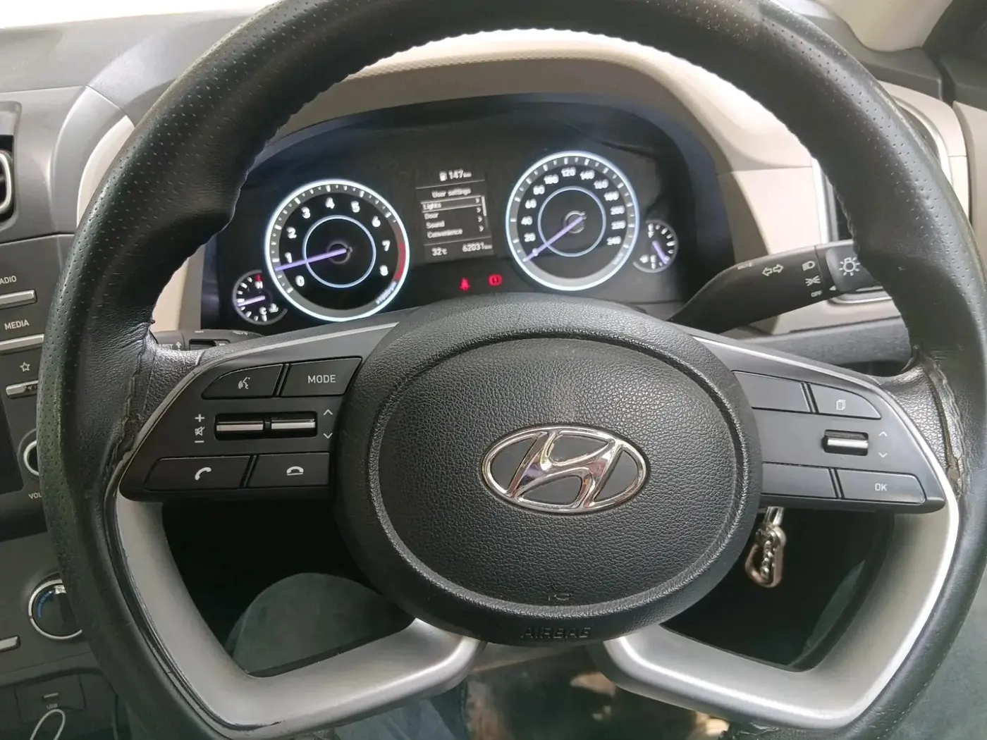 2021 Hyundai Creta EX 1.5 PETROL, Petrol, Manual, 63,000 km, interior