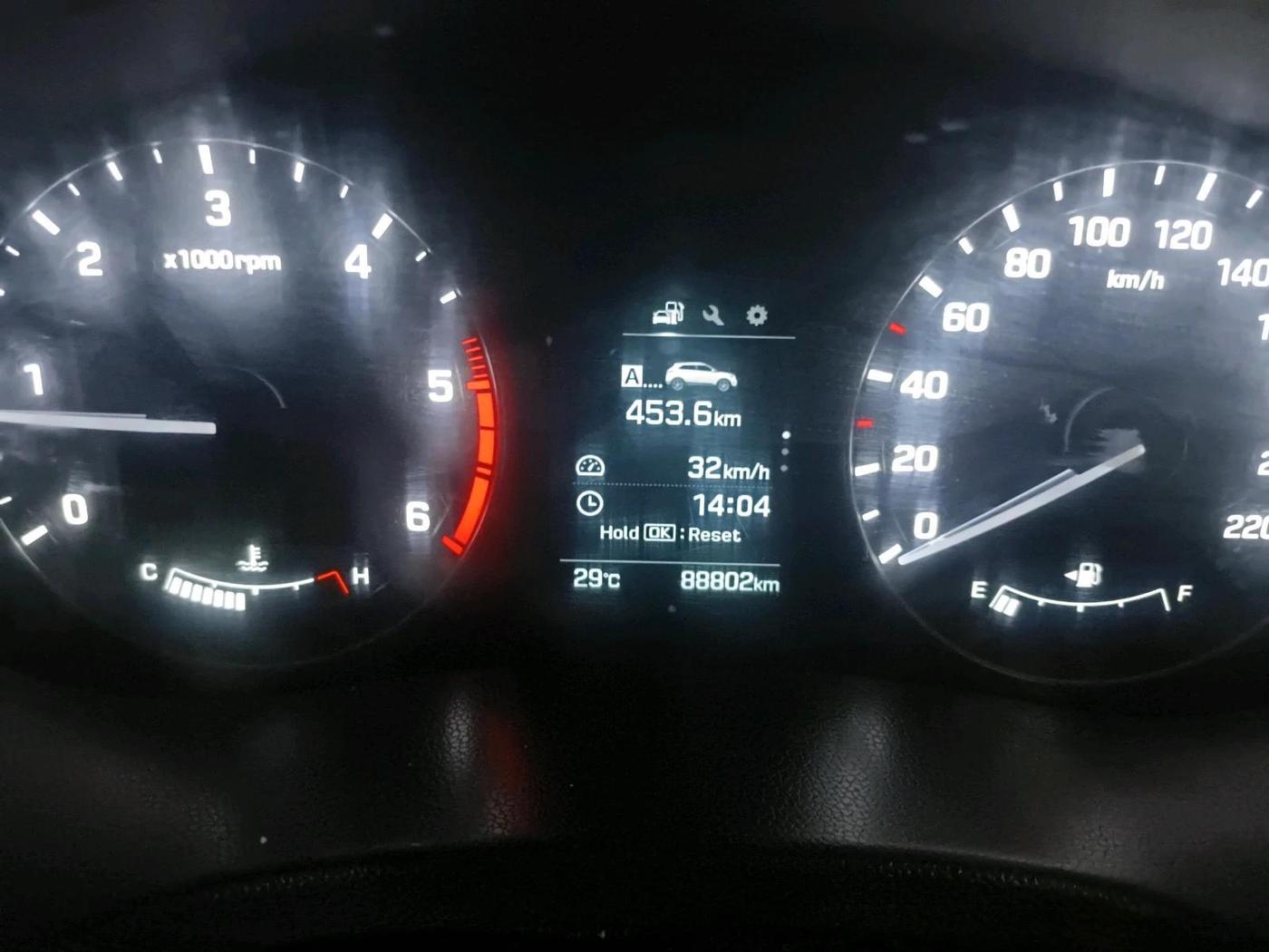 2016 Hyundai Creta SX 1.6 DIESEL, Diesel, Manual, 88,802 km, interior